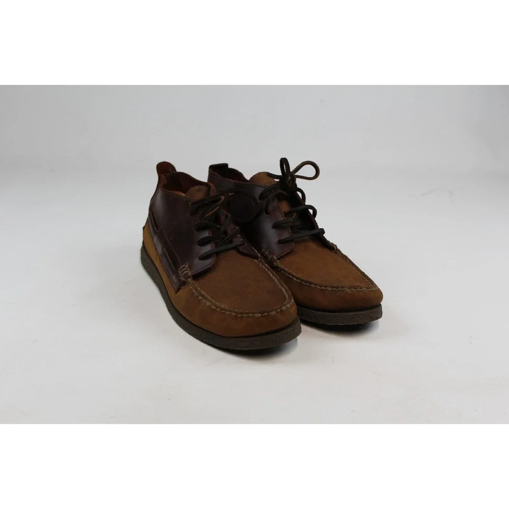 Sperry Top Sider 4 Eye Boat Shoe Sz 10.5 Mens High-top Leather & Canvas STS19275